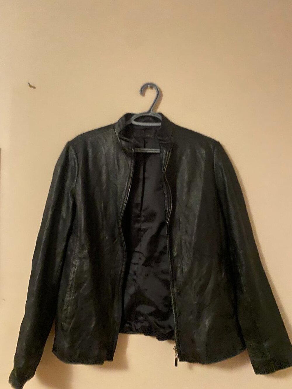faux leather jacket